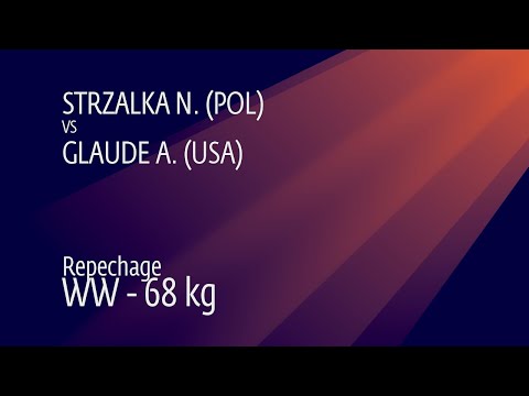 Repechage WW - 68 kg: N. STRZALKA (POL) v. A. GLAUDE (USA)