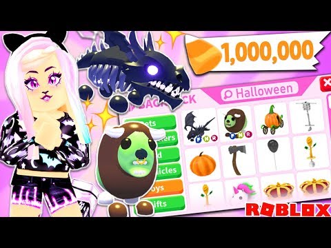 ADOPT ME BRAND NEW UPDATE! Buying ALL New Halloween Items + Pets! Huge Robux Spending Spree