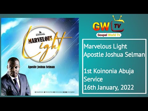 1st Koinonia Abuja Service || Apostle Joshua Selman Nimmak 16th January,2022
