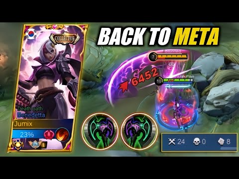 WTF ONE SLASH ONLY | BENEDETTA FARMING KILLS NO DEATH! THIS IS WAR AXE’S SUPREMACY! | MLBB