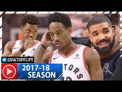 Drake, Kyle Lowry & DeMar DeRozan Full Highlights vs Hornets (2017.11.29) - TOO GOOD!