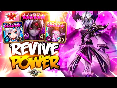 100% REVIVE COMBO with BEELZEBUB, TILASHA and SHIZUKA - Summoners War