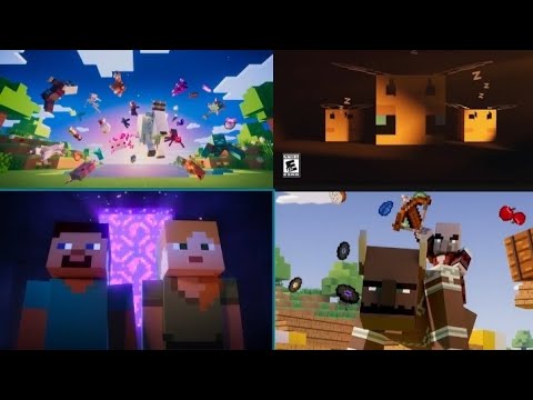 All Minecraft official trailers (1.14-1.21) @minecraft