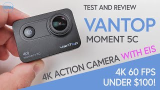 SUPER CHEAP 4K 60 FPS Action Camera with EIS  - Vantop Moment 5C - REVIEW (UNDER $100!!!)