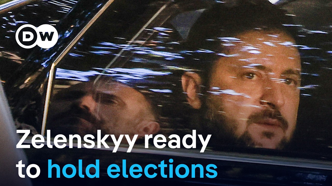 Ukraine's President Zelenskyy ready to hold elections if security can be ensured | DW News