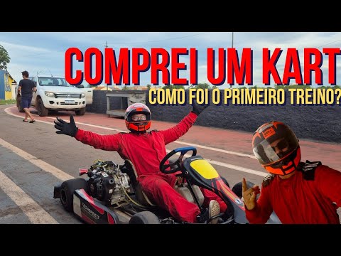 PRIMEIRO treino com meu novo Kart. TECHSPEED 2019 - Treino Kart Club V. Grande.