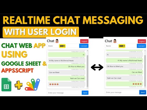 How to Build Realtime Chat Messaging App Using Appscript & Google sheet | B14