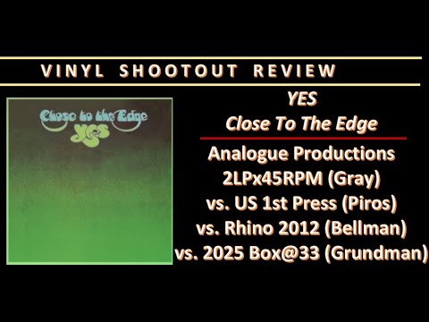 Shocking Results of the YES "Close To The Edge" Vinyl Shootout!  @acousticsoundsks  #vinylcommunity