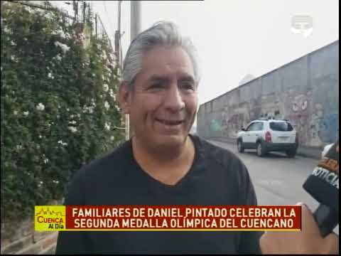 Familiares de Daniel Pintado celebran la segunda medalla olímpica del Cuencano