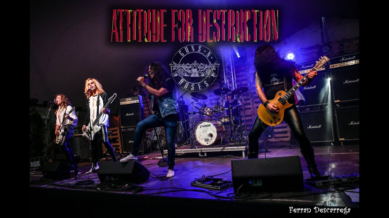 Attitude For Destruction BCN - Guns N' Roses Tribute  y Kiss of Death en Sala Wolf Barcelona