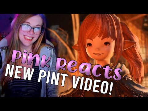 Pink Reacts to Pint's FIRST FFXIV Video! #RDR2 #RedDead