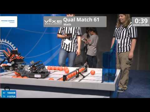 VEX Worlds 2016 - VEXIQ Middle School - Math - Qual 61 (10660B 11375A) 103