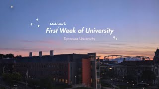 My First (and Last) Week of University Vlog | Syracuse University ♡ ˚₊· 🎧