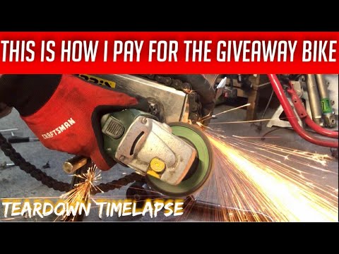 Complete Motorcycle Teardown in 13 Minutes! (Suzuki SV 650)