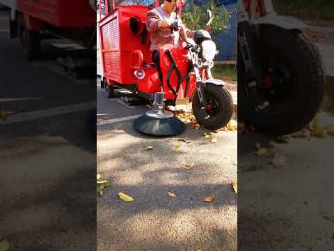 Modern Machines Cleaning Street Equipment Technology - Street Sweeper Machine #shorts