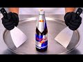 Bottled Red Bull Ice Cream Rolls Satisfying Visual ASMR