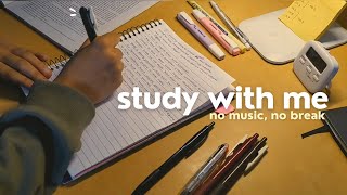 study with me: productive 1 HOUR before sunrise (or sunset) | no music & bg noise