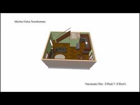 Monte Vista Townhomes - Hacienda Villa (3 Bed, 1.5 Bath, 1200 sqft)