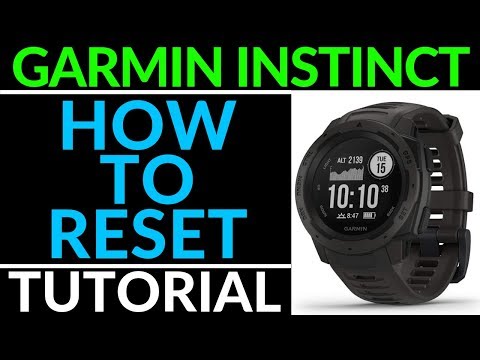 How to Reset The Garmin Instinct - Factory Reset