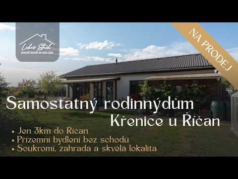 Video Prodej rodinného domu 4+kk, pozemek 1 071 m², Křenice u Říčan