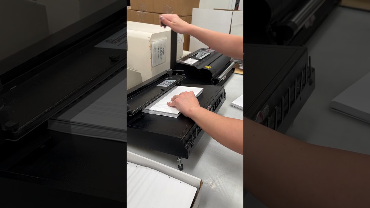 Wire Bound Booklets! #bindery #printshop #notebook #bts #howitsmade #booklet