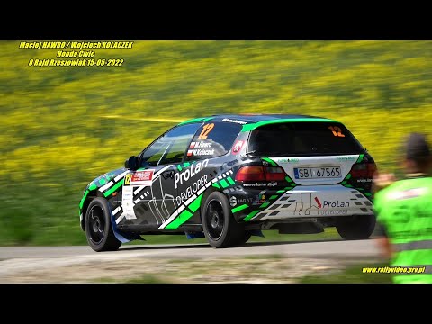 Maciej HAWRO / Wojciech KOLACZEK - Honda Civic - 8 Rajd Rzeszowiak 15-05-2022