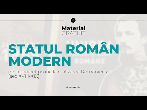 HISTORY LESSON - MODERN ROMANIAN STATE - BAC | POLICE