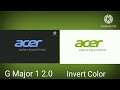 Acer Logo Effects Sponsored By P2E Comparison G Major 1 2 0 Vs Invert Color