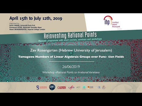 Tamagawa Numbers of Linear Algebraic Groups over (...) - Rosengarten - Workshop 2 - CEB T2 2019