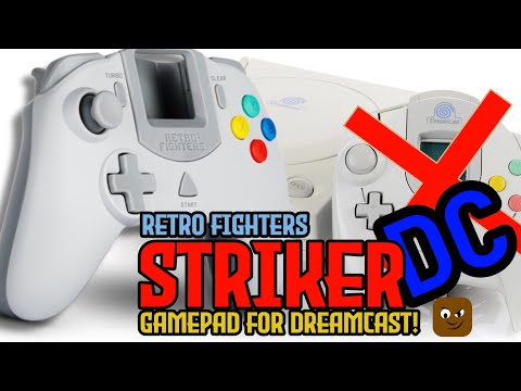 Sega Dreamcast Controller NEW Striker DC by Retro Fighters!  Is it better than the original?  Watch!