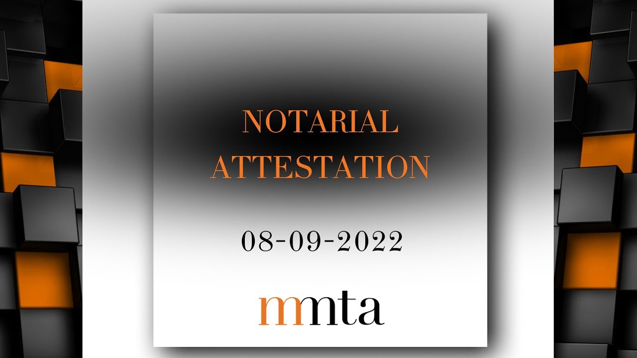Notarial Attestation - Andrew Murray