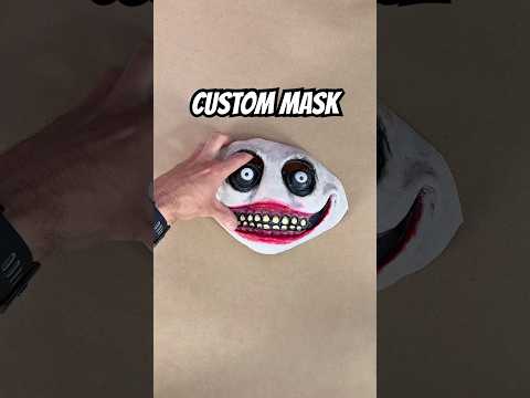 Turning Jeff the Killer Into a Nightmare Bunny Mask! 😈🐰 #diy #cosplay #mask #art #horror #labubu