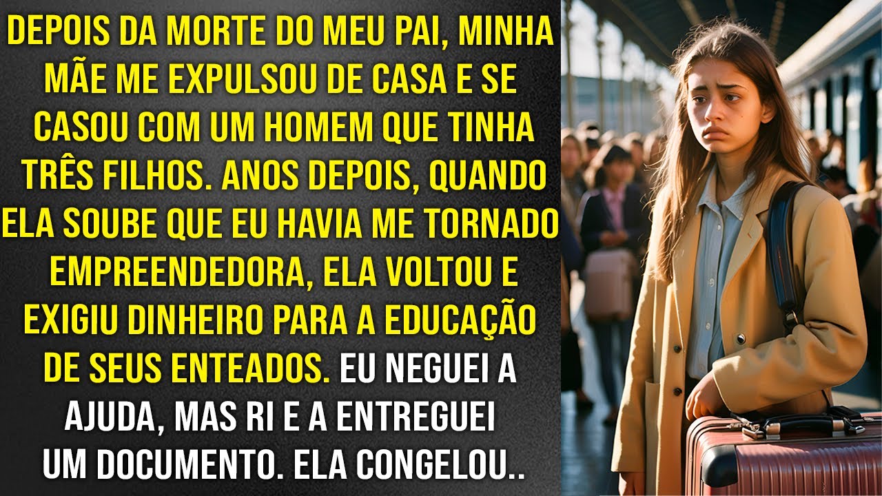 Depois da morte do meu pai, minha mãe me expulsou pela herança de R$ 100 MIL mas logo se arrependeu