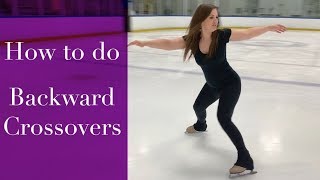 How to do Backward Crossovers on Figure Skates - Figure Skating Tutorial