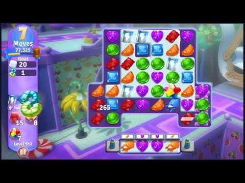 Wonka's World of Candy Level 512 - NO BOOSTERS + FULL STORY 🍫 | SKILLGAMING ✔️