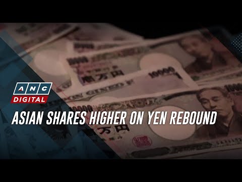 Asian shares higher on yen rebound