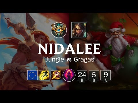 Nidalee Jungle vs Gragas - EUW Challenger Patch 8.23