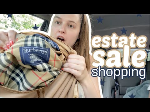 I Found Burberry at an Estate Sale! Come Garage Sale Shopping With Me
