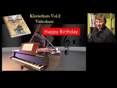 "Happy Birthday" - Klavier Tutorial - Klavierkurs Vol.2            #124