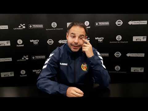 Prèvia CE L'Hospitalet - FC Vilafranca. Tècnic Jonathan Risueño