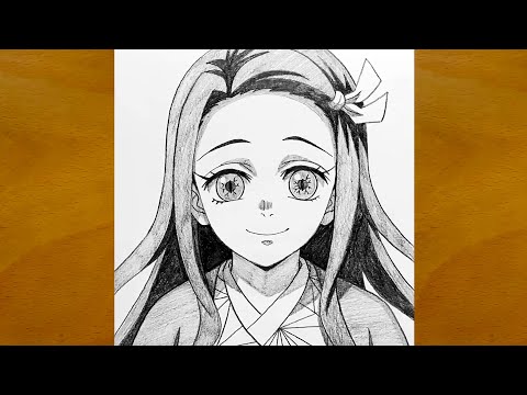 Anime Sketch || How to Draw Nezuko from Demon Slayer Step by Step