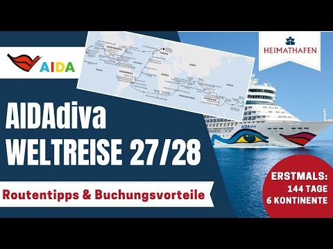 Alex's travel tips | AIDAdiva World Cruise 2027/2028, booking tips & information about the 2027/2...