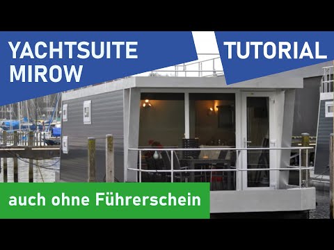 Houseboat rental 2023: Yacht Suite "Mirow" - Check-in and tutorial (even without a boat license)