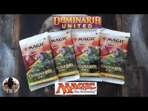 , title : 'Ouverture de 4 boosters Jumpstart de l'édition Dominaria United, cartes Magic The Gathering'