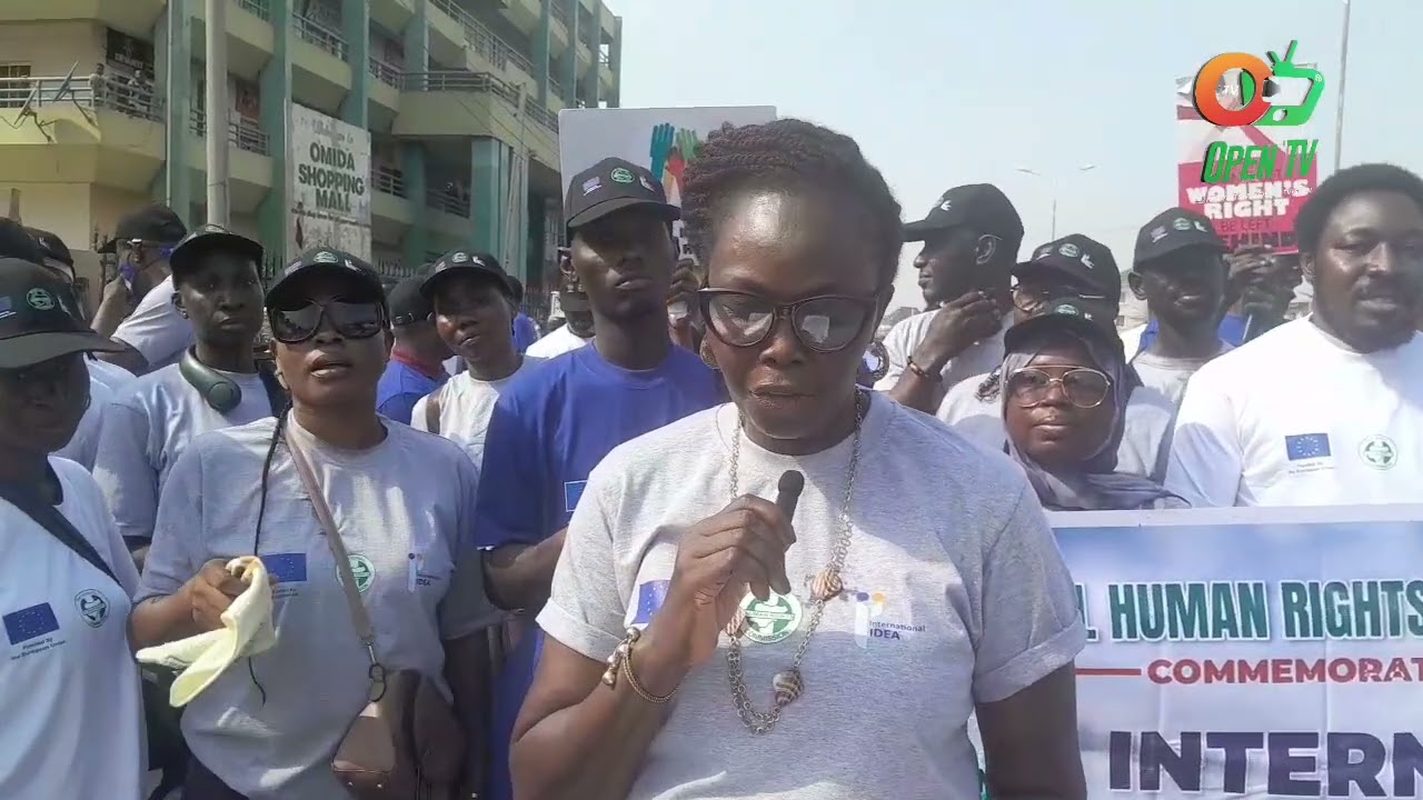 Watch How National Human Rights Commission(NHRC), Committee For Defence of Human Rights (CDHR), NOA Ogun, Storm Abeokuta Streets, Computer Village on International Day of Human Rights