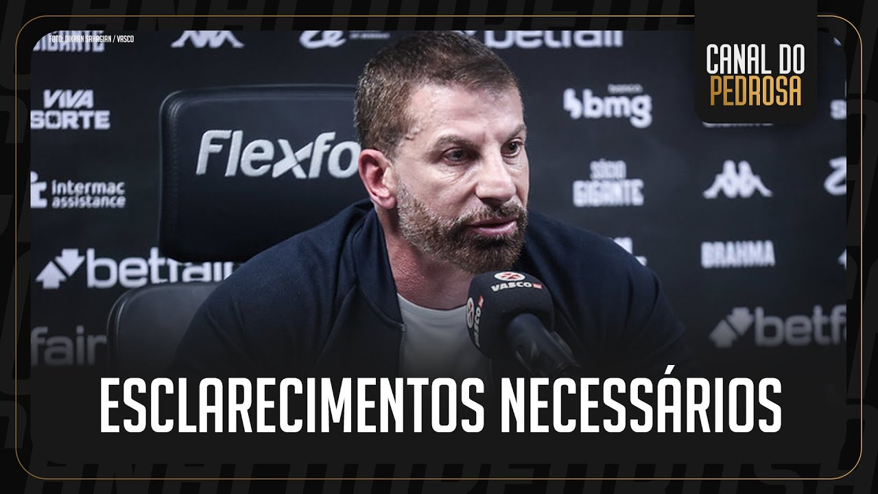A OPINIÃO DO PEDROSA SOBRE A COLETIVA DO PRESIDENTE PEDRINHO EM RELAÇÃO AO FUTURO DO VASCO