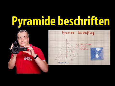 Pyramide - richtig beschriften | Was ist: hk, ha, hs, s und a ? | einfach erklärt von Lehrerschmidt