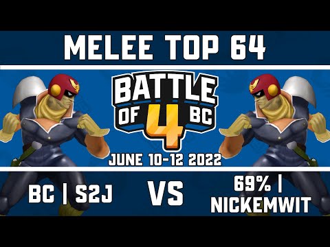 bc | S2J vs 69% | Nickemwit - Melee Singles Top 64 - Battle of BC 4