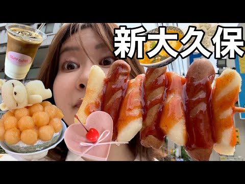 観光ビジネス学科 【ひとりで食べ歩き】新大久保でお腹パンパンになるまで食べ放題して美味しいものを探す旅！！！