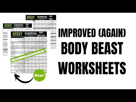 Improved Body Beast Worksheets
